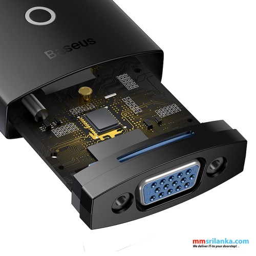 Baseus Lite Series HDMI to VGA with 3.5mm Jack and Micro Power Port (6M)